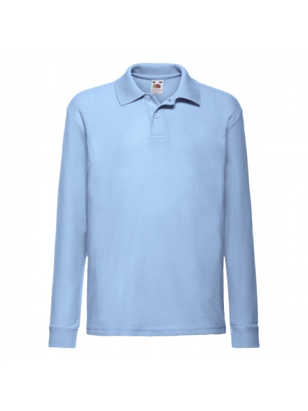 Polo personalizzate Bambino Long Sleeve Fruit of the loom